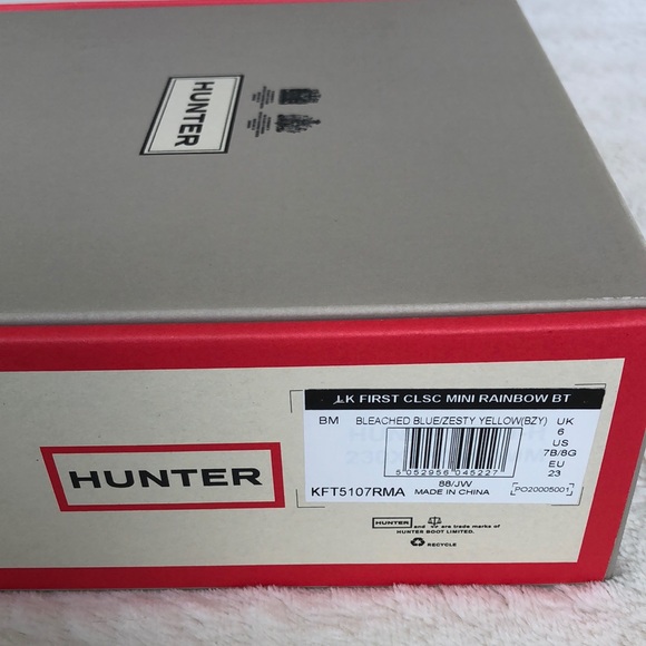 Hunter Original Kid's Lightweight Outdoor Shoes In Yellow Size 12G/11B